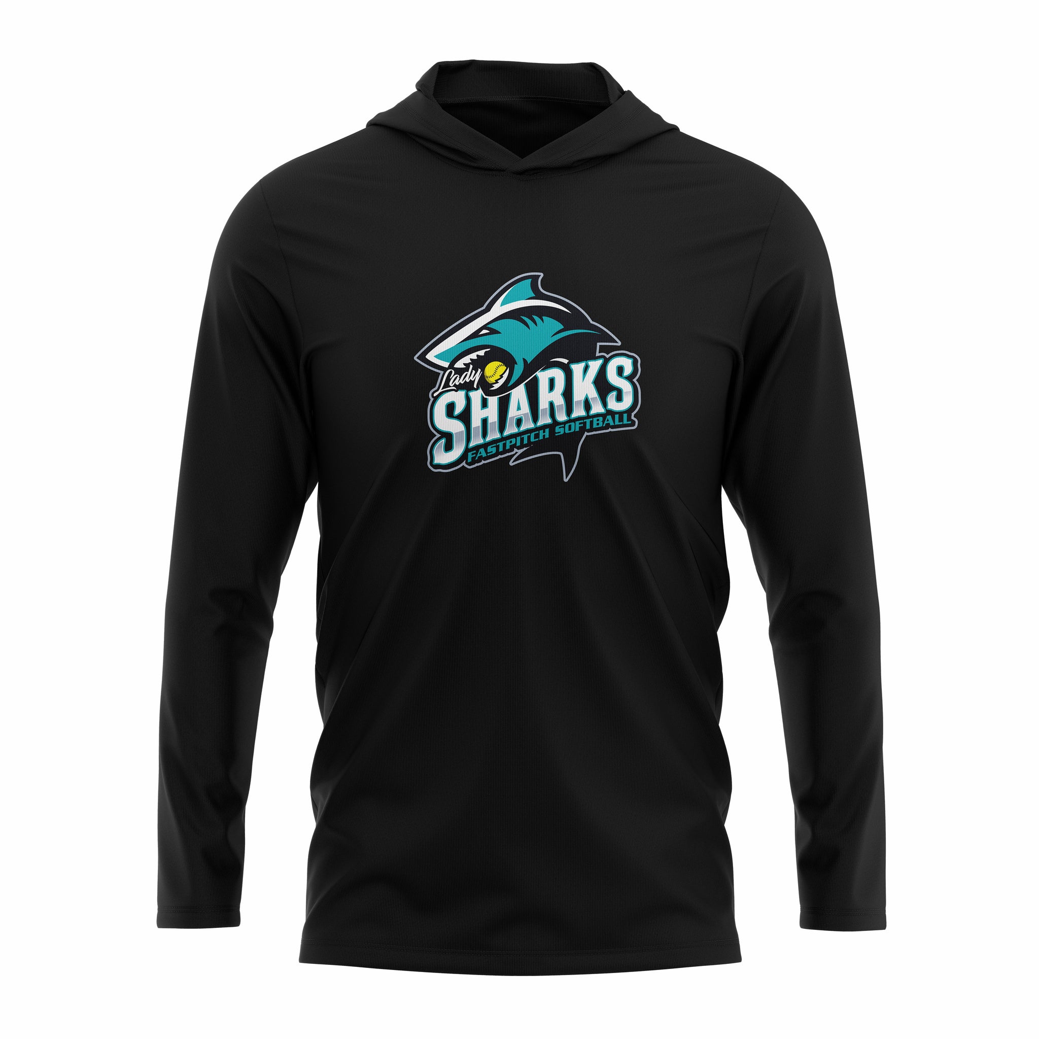 LADY SHARKS FASTPITCH Perfect Tri ® Long Sleeve Hoodie