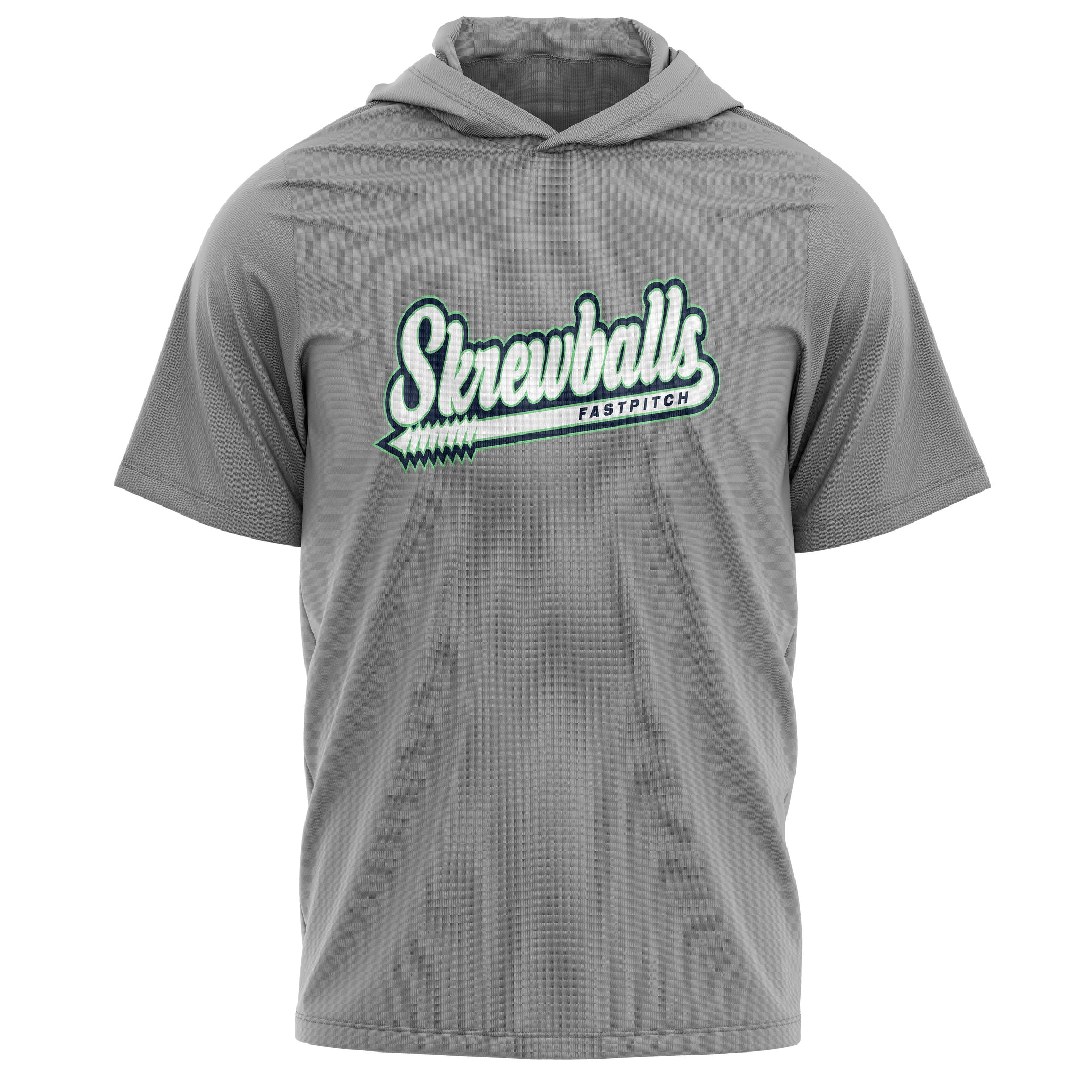 SKREWBALLS FASTPITCH Sport-Tek ® PosiCharge ® Tri-Blend Wicking Short Sleeve Hoodie