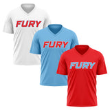 FURY BASEBALL WOMENS V-NECK FULL SUB SHORT SLEEVE