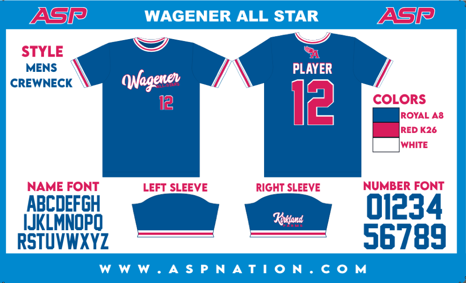 Wagener All-Stars Mens Full Sublimation Uniform Short Sleeve