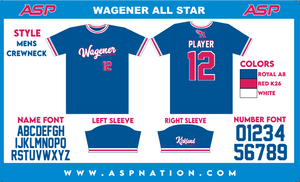 Wagener All-Stars Mens Full Sublimation Uniform Short Sleeve