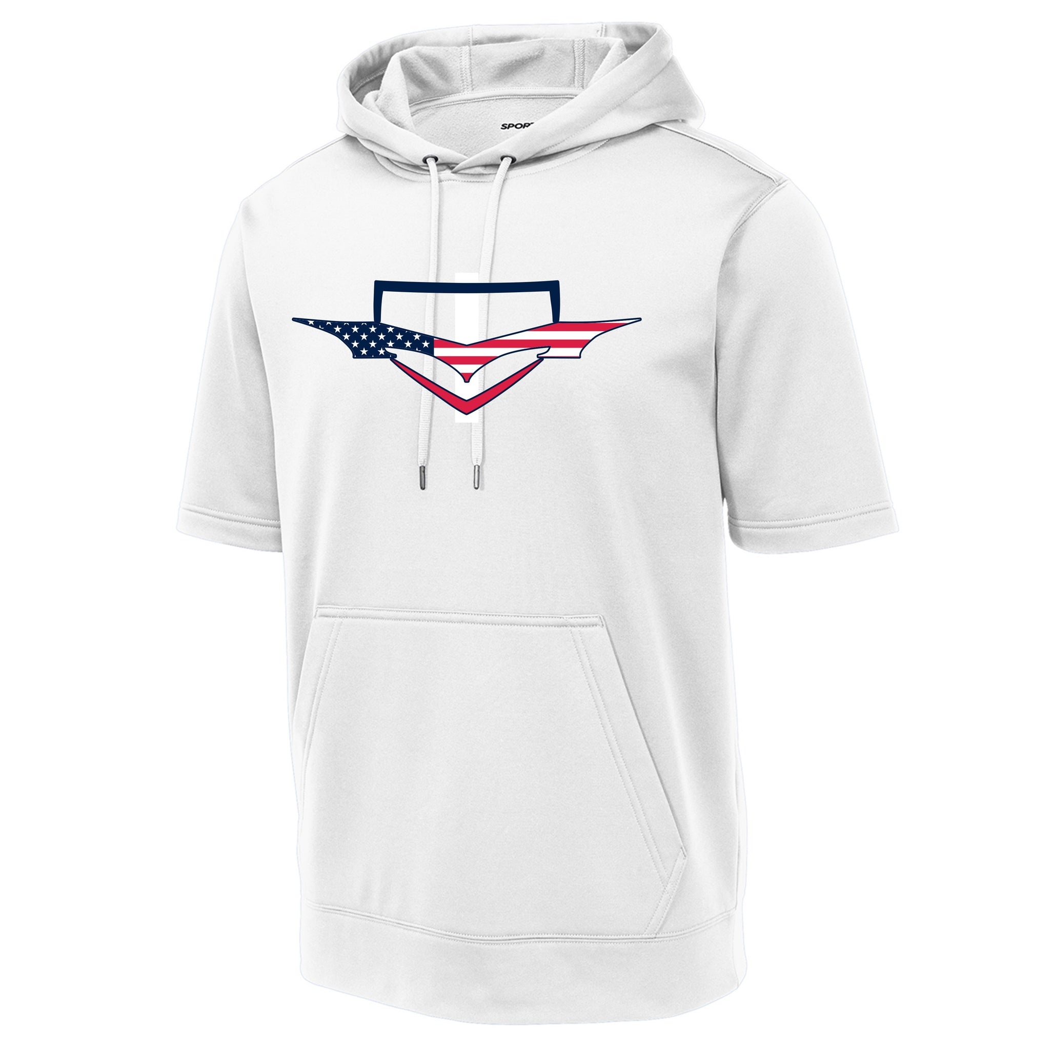 Monsta Athletics USA Sport-Tek ® Sport-Wick ® Fleece Short Sleeve Hooded Pullover