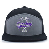 Carolina Softball Club Pacific Headwear 6-Panel Trucker Snapback Hat