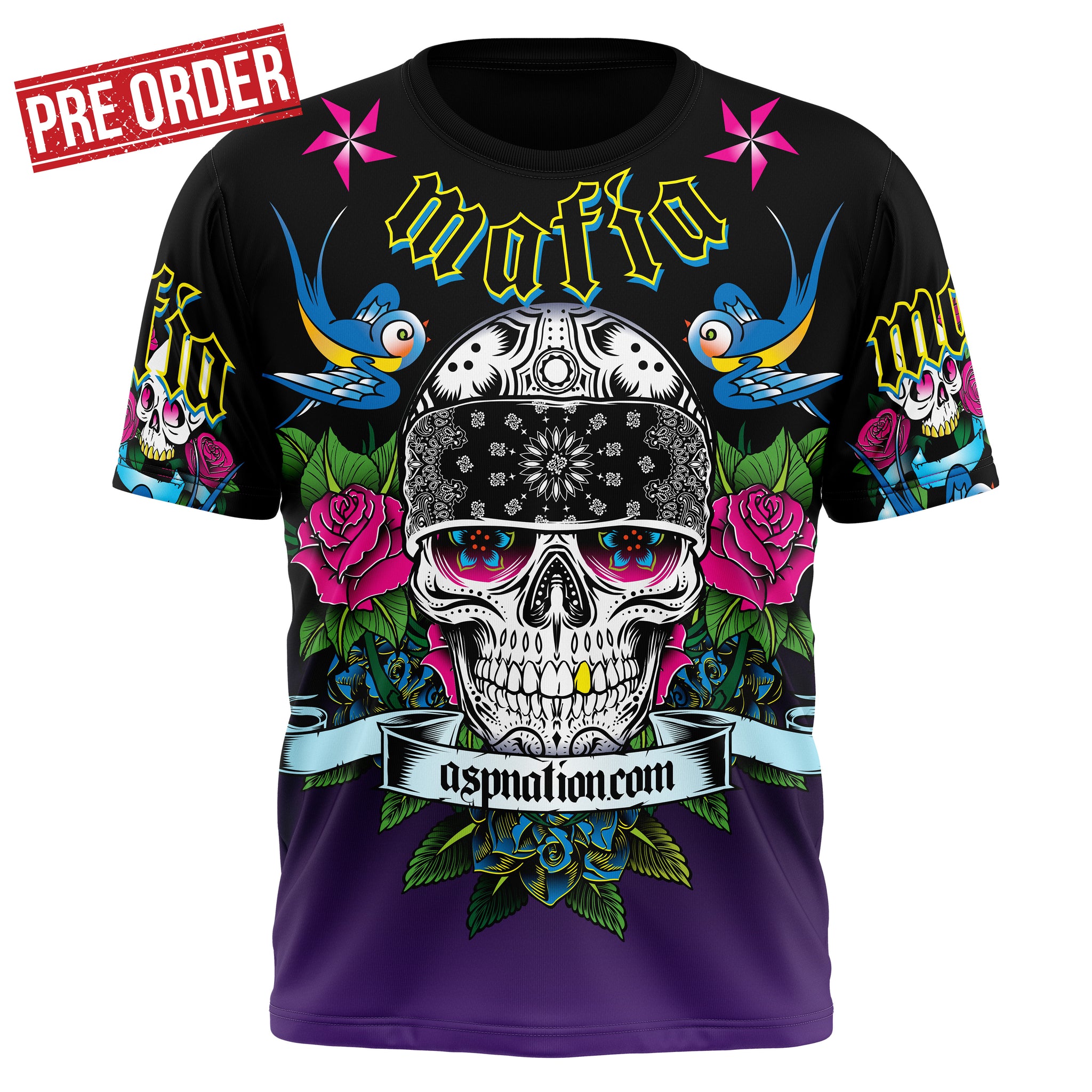 ASP Mafia 14 Mens/Boys Full Sublimation Short Sleeve