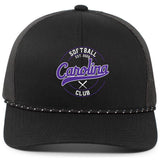 Carolina Softball Club Pacific Headwear Trucker Snapback Braid Patch Cap