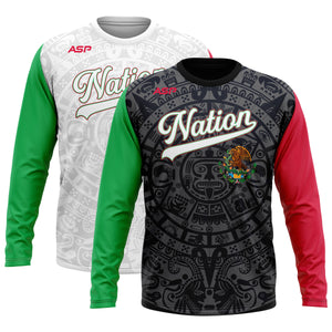 ASP Mexico Nation Mens/Boys Full Sublimation Long Sleeve
