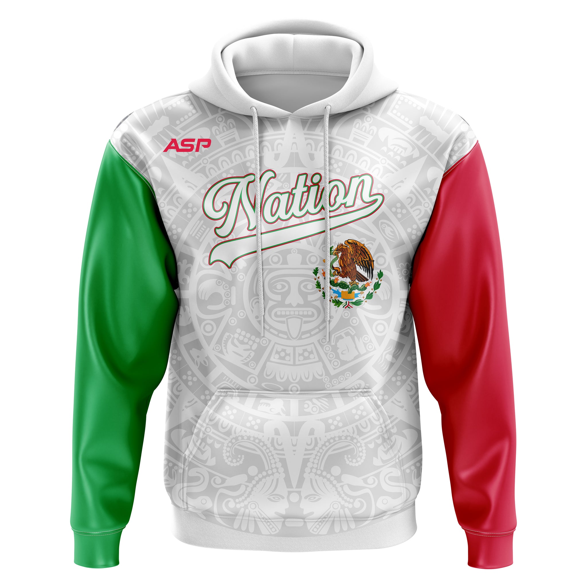 ASP Mexico Nation Mens/Boys Full Sublimation Hoodie