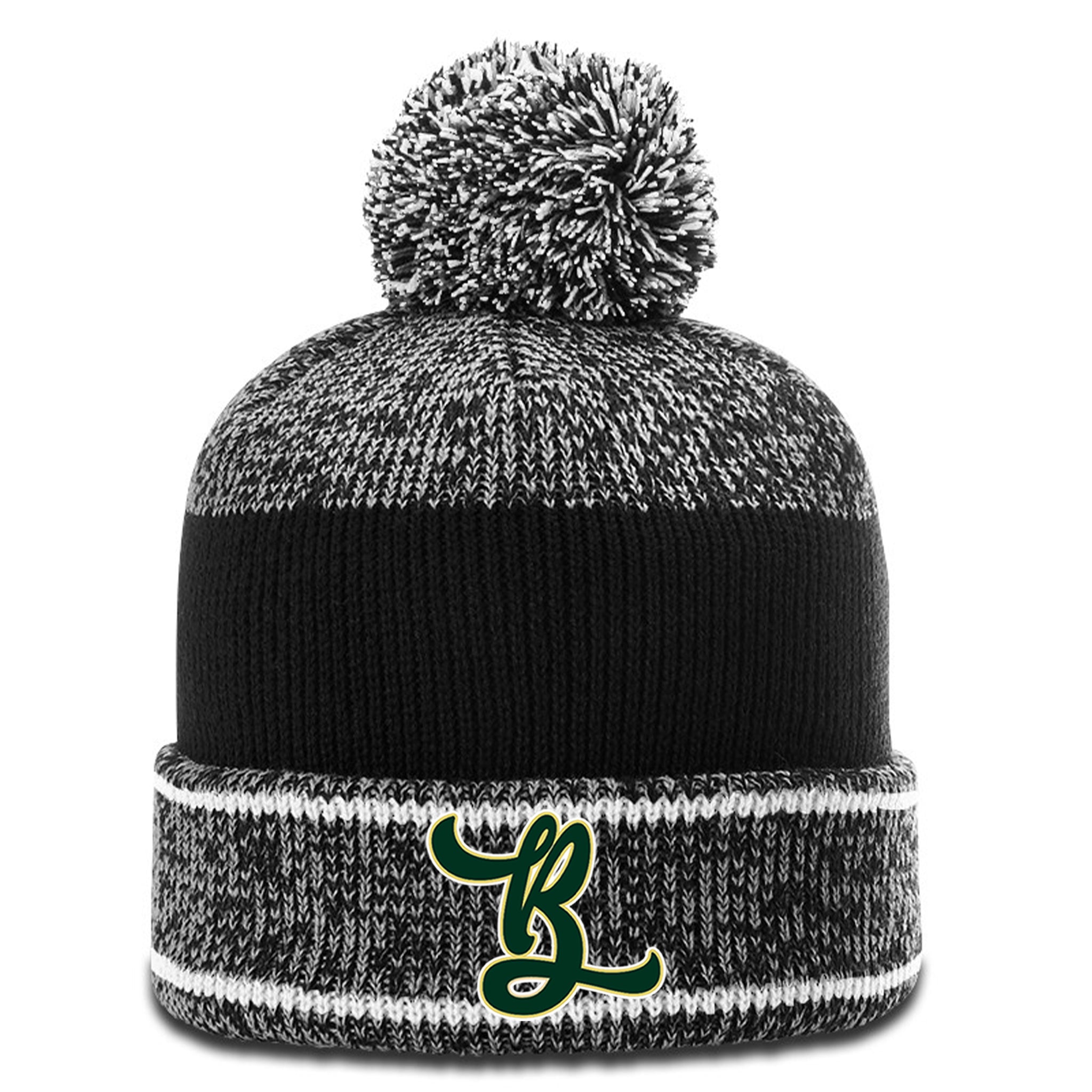 Bombshells Fastpitch 148 | Heather Beanie with Cuff & Pom