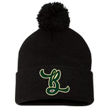 Bombshell's Fastpitch Sportsman 12" Pom-Pom Cuffed Beanie