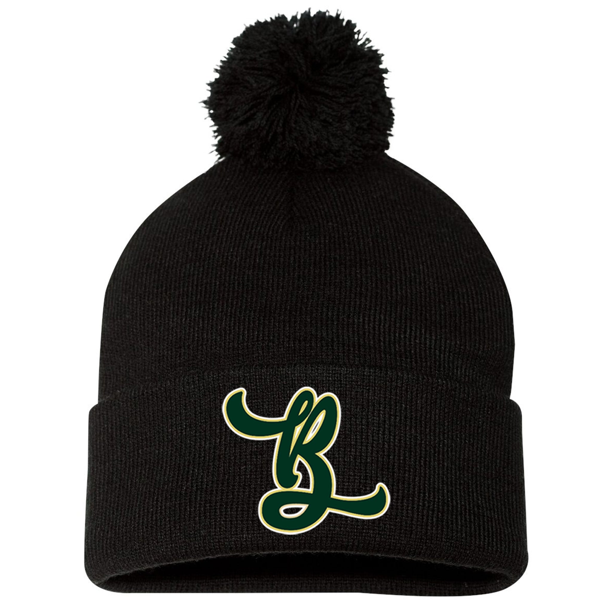 Bombshell's Fastpitch Sportsman 12" Pom-Pom Cuffed Beanie