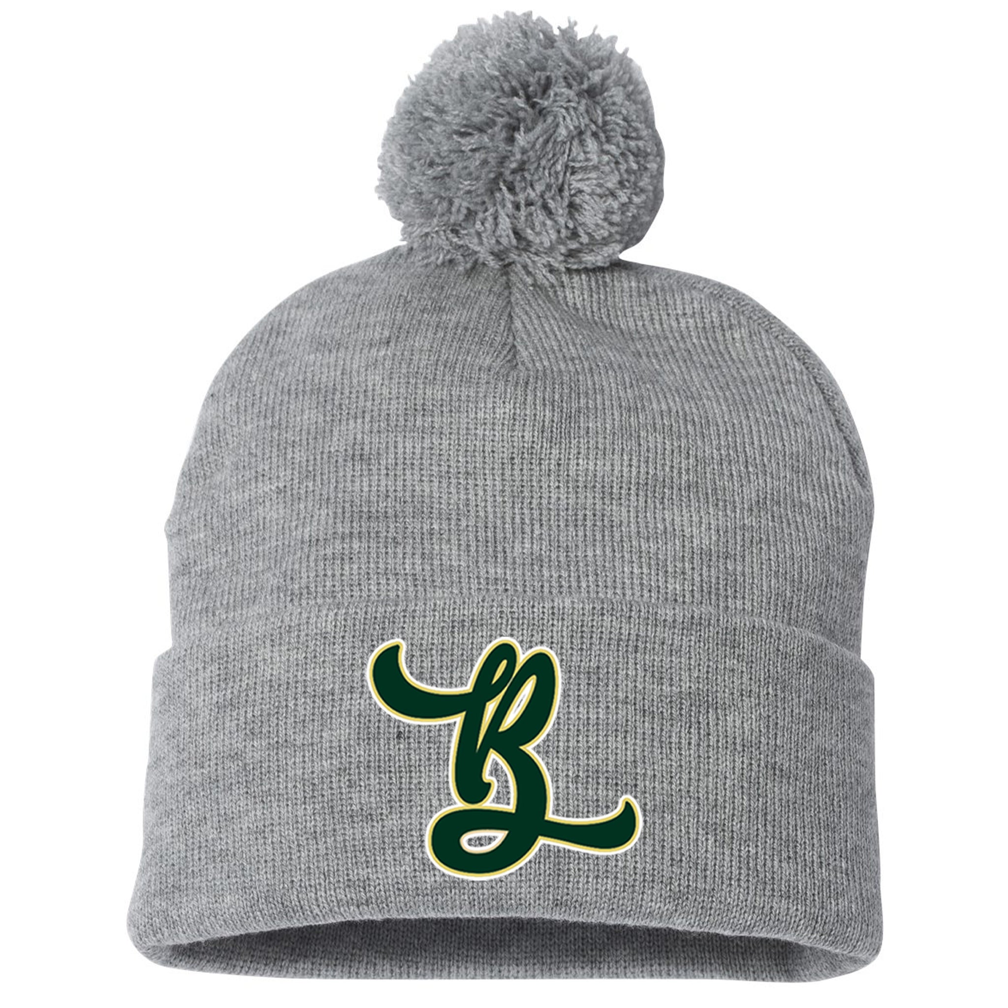 Bombshell's Fastpitch Sportsman 12" Pom-Pom Cuffed Beanie