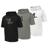 Bombshells Fastpitch Sport-Tek ® Sport-Wick ® Fleece Short Sleeve Hooded Pullover