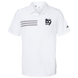 Back 9 Bullies Adidas Men's 3-Stripe Chest Polo