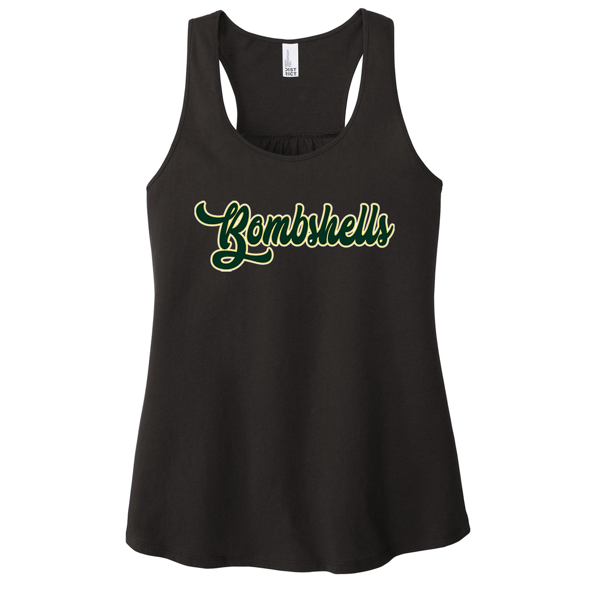 Bombshell's Fastpitch District Women’s V.I.T. ™ Racerback Tank