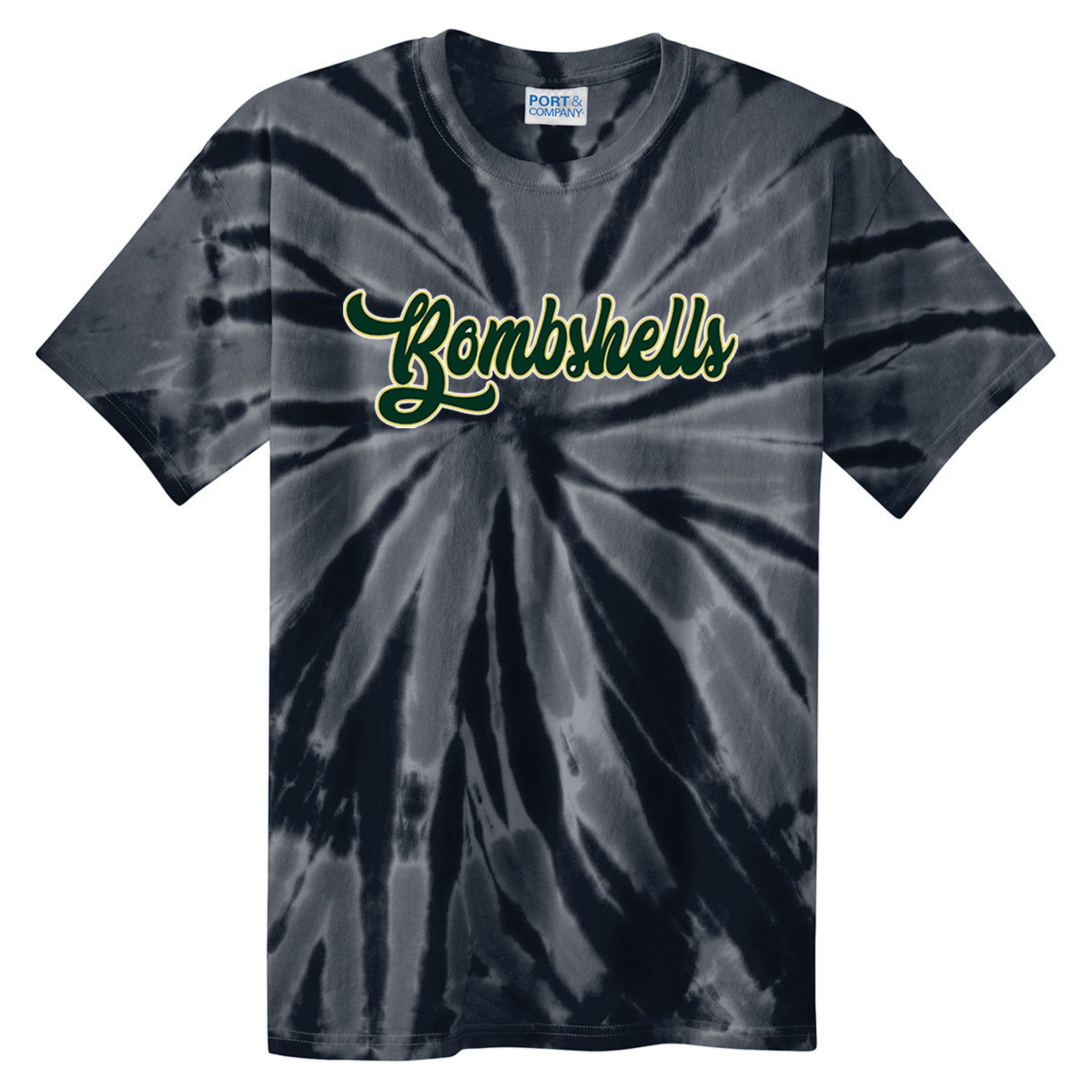 Bombshell's Fastpitch Slowpitch Port & Company® Tie-Dye Tee