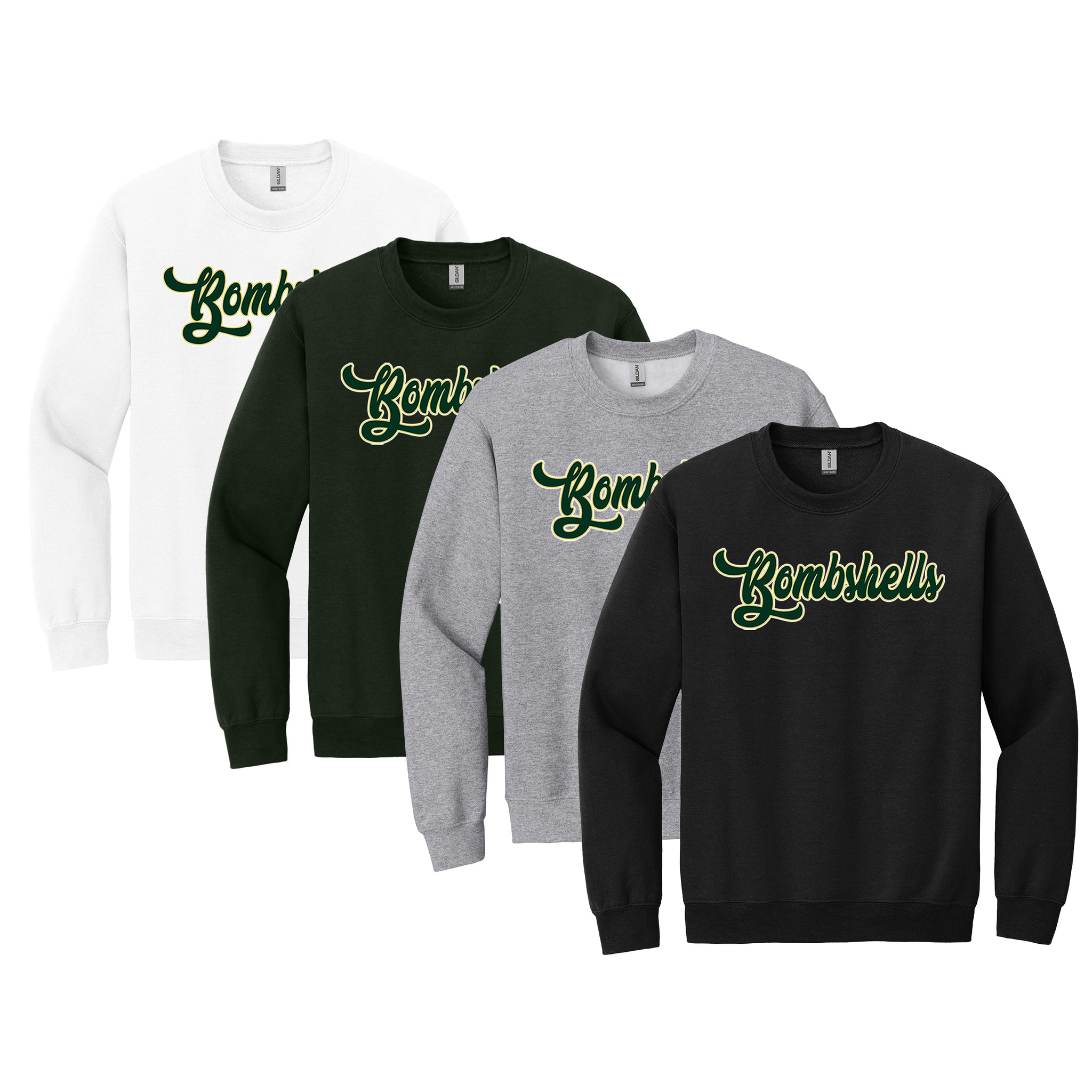 Bombshell's Fastpitch Gildan® Heavy Blend™ Crewneck Sweatshirt