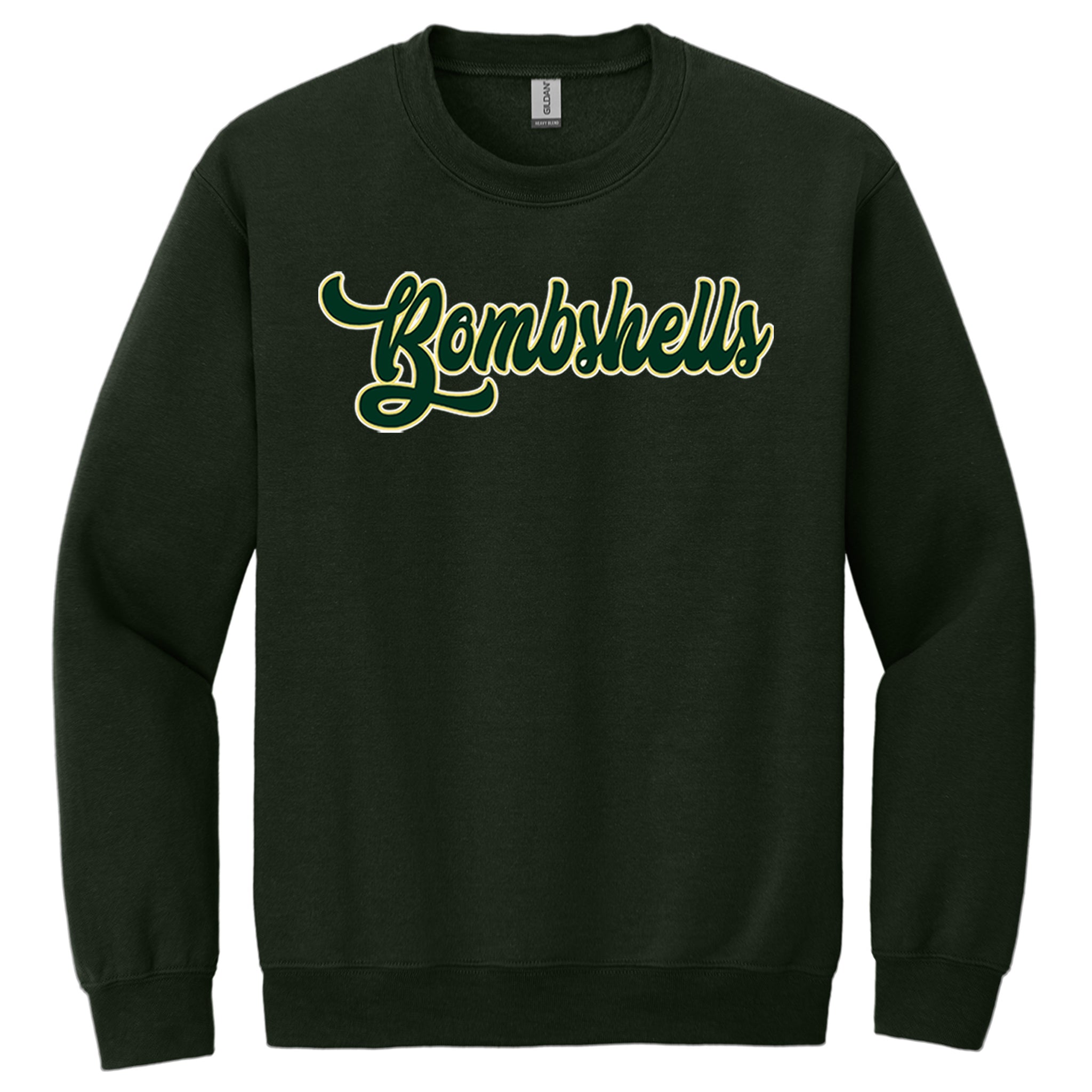 Bombshell's Fastpitch Gildan® Heavy Blend™ Crewneck Sweatshirt