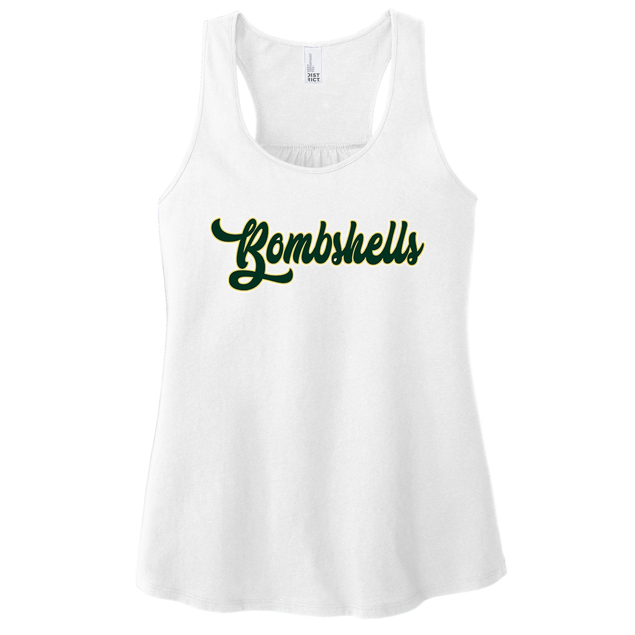 Bombshell's Fastpitch District Women’s V.I.T. ™ Racerback Tank