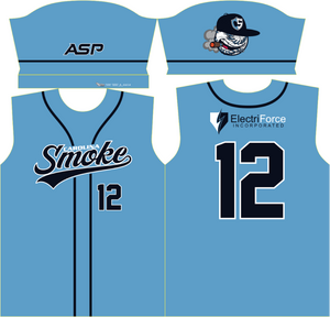 Carolina Smoke Baseball Mens Full Sublimation Uniform Short Sleeve