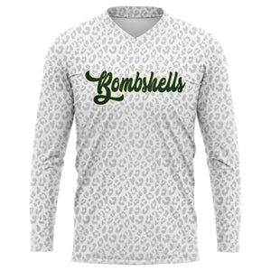 BOMBSHELLS FASTPITCH WOMENS V-NECK FULL SUB LONG SLEEVE