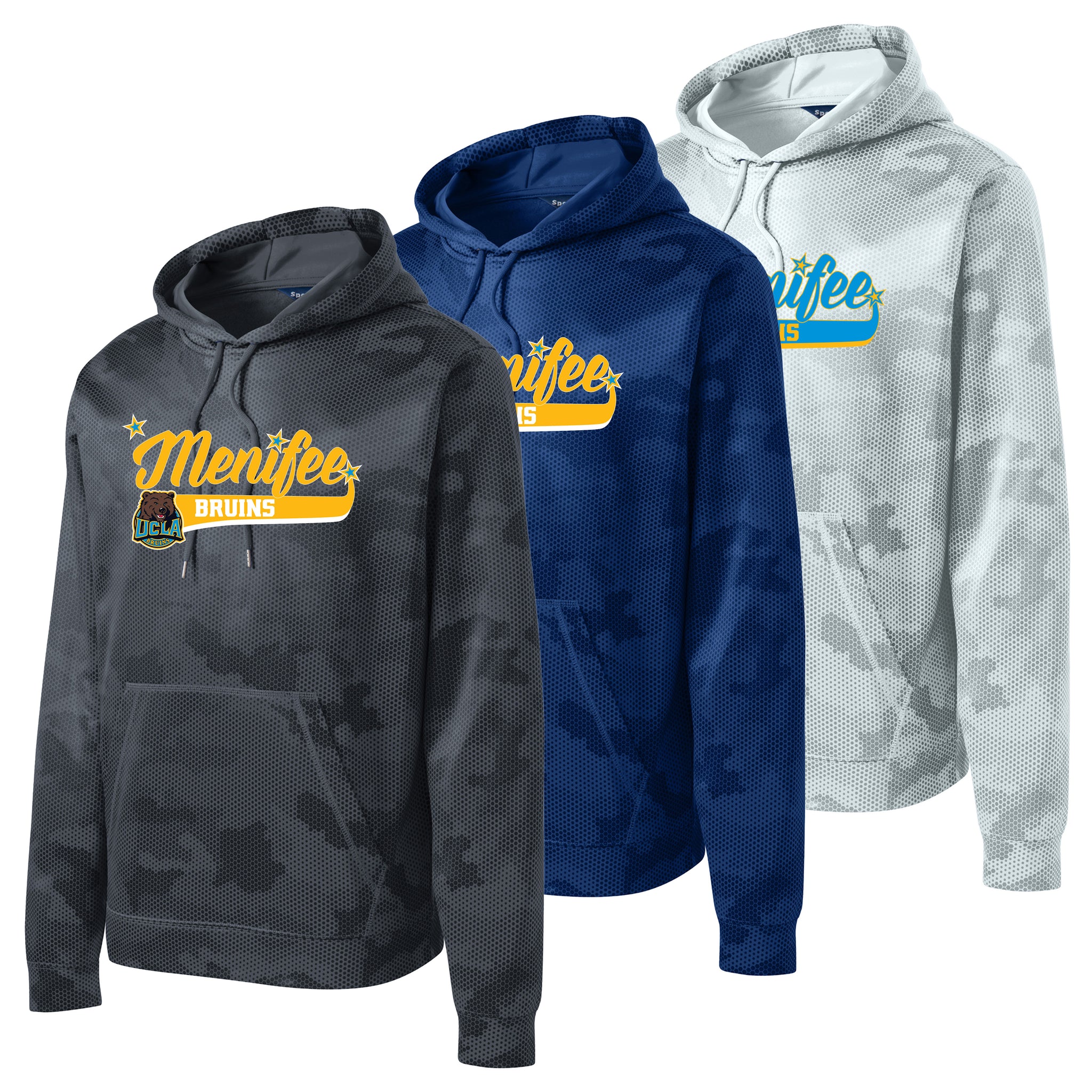Menifee Bruins Fastpitch Sport-Tek® Sport-Wick® CamoHex Fleece Hooded Pullover