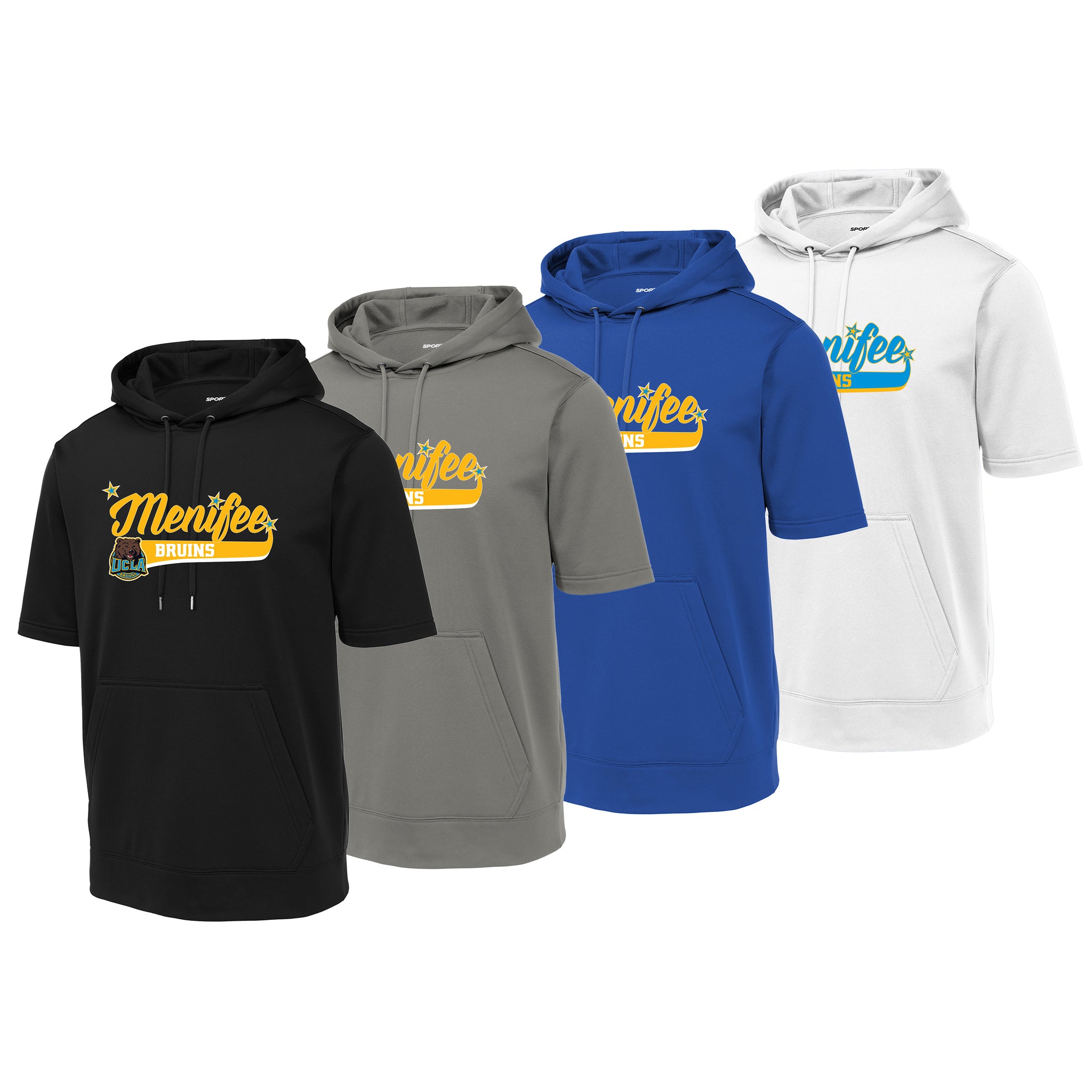 Menifee Bruins Fastpitch Sport-Tek ® Sport-Wick ® Fleece Short Sleeve Hooded Pullover
