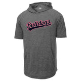 Bulldogsh Sport-Tek ® PosiCharge ® Tri-Blend Wicking Short Sleeve Hoodie
