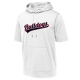 Bulldogs Sport-Tek ® Sport-Wick ® Fleece Short Sleeve Hooded Pullover