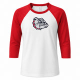 Bulldogs BELLA+CANVAS® Unisex 3/4-Sleeve Baseball Tee