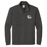 Bulldogs Nike Club Fleece Sleeve Swoosh 1/2-Zip