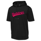 Bulldogs Sport-Tek ® Sport-Wick ® Fleece Short Sleeve Hooded Pullover