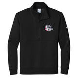 Bulldogs Nike Club Fleece Sleeve Swoosh 1/2-Zip