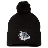 Bulldogs Sportsman 12" Pom-Pom Cuffed Beanie