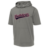 Bulldogs Sport-Tek ® Sport-Wick ® Fleece Short Sleeve Hooded Pullover
