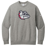 Bulldogs Nike Club Fleece Sleeve Swoosh Crew