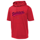 Bulldogs Sport-Tek ® Sport-Wick ® Fleece Short Sleeve Hooded Pullover