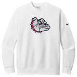 Bulldogs Nike Club Fleece Sleeve Swoosh Crew