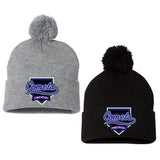 Comets Fastpitch Sportsman 12" Pom-Pom Cuffed Beanie
