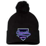 Comets Fastpitch Sportsman 12" Pom-Pom Cuffed Beanie