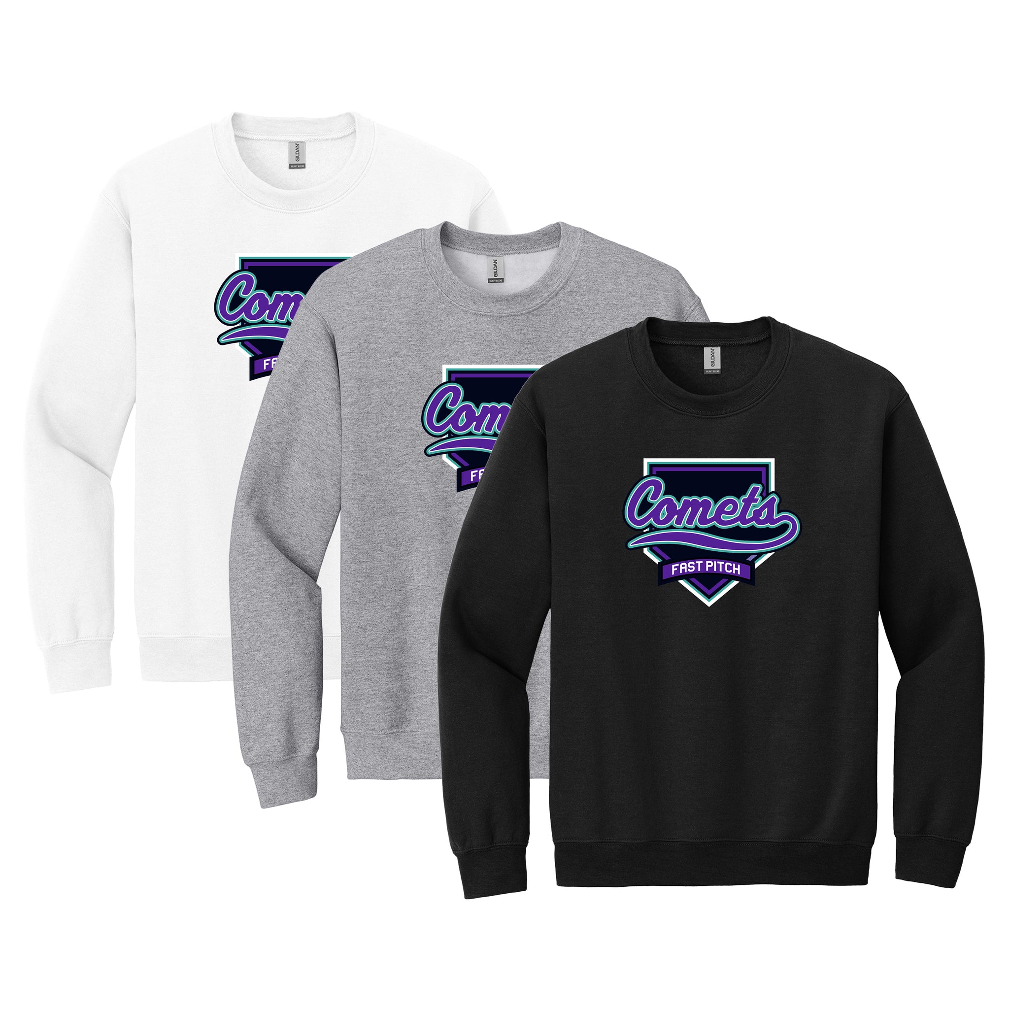 Comets Fastpitch Gildan® Heavy Blend™ Crewneck Sweatshirt