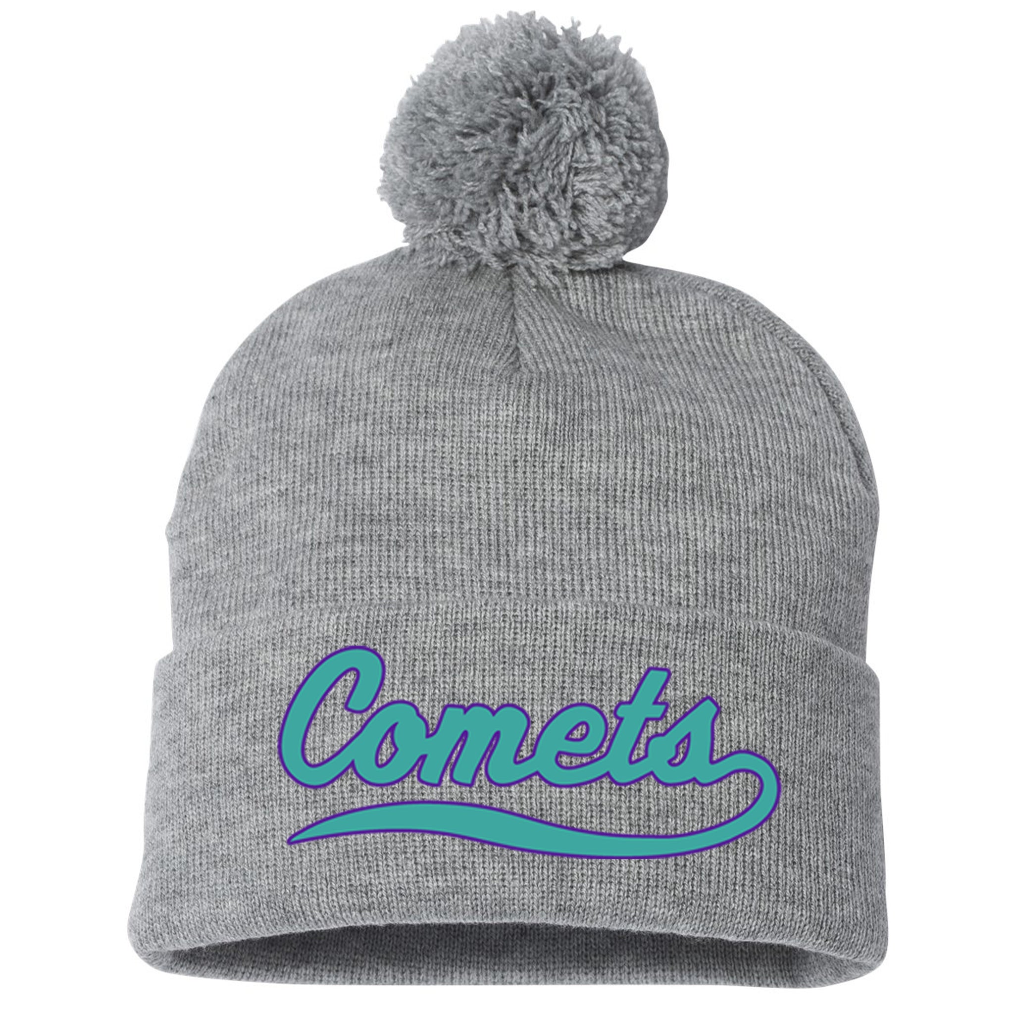Comets Fastpitch Sportsman 12" Pom-Pom Cuffed Beanie