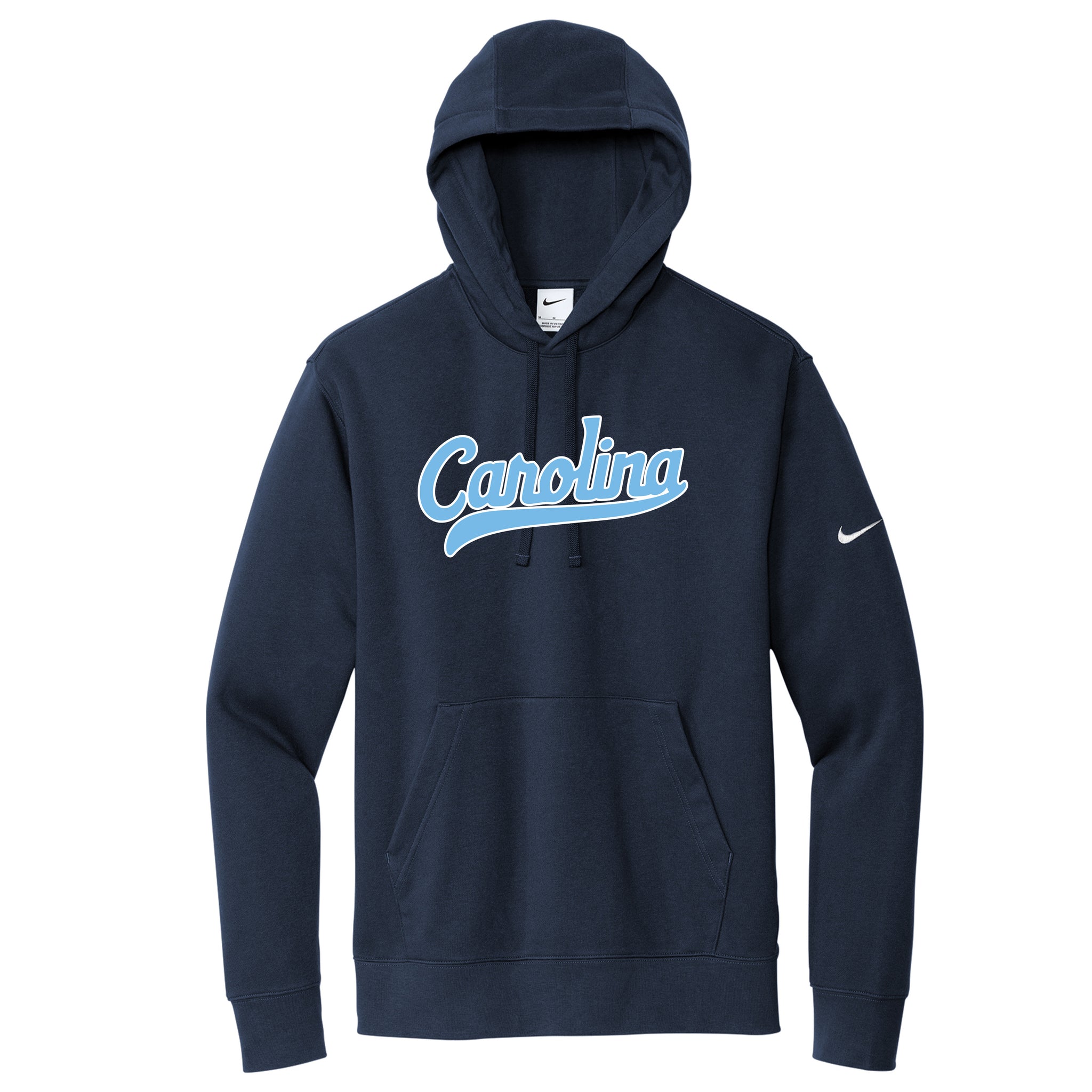 Carolina Baseball Club Nike Club Fleece Sleeve Swoosh Pullover Hoodie