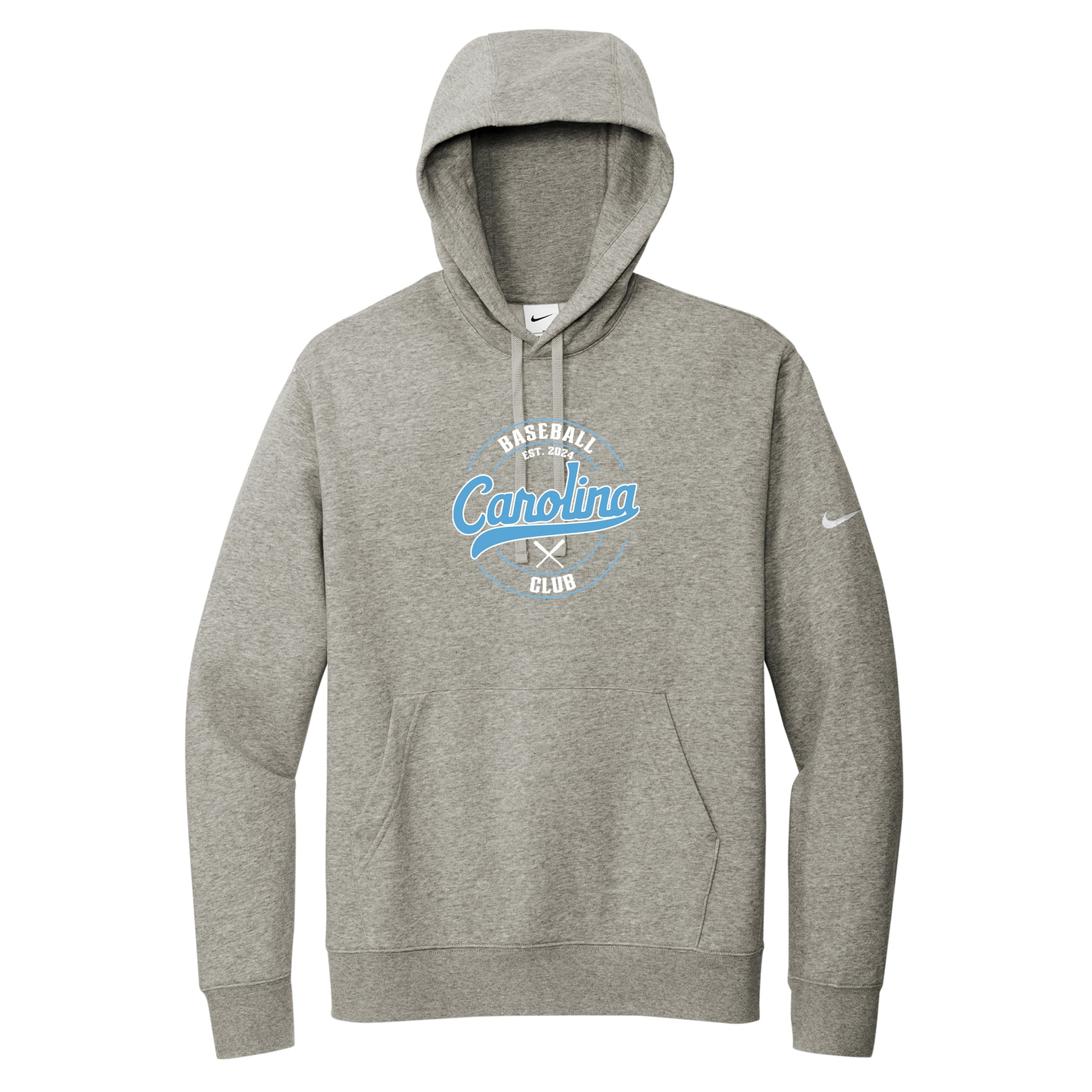Carolina Baseball Club Nike Club Fleece Sleeve Swoosh Pullover Hoodie