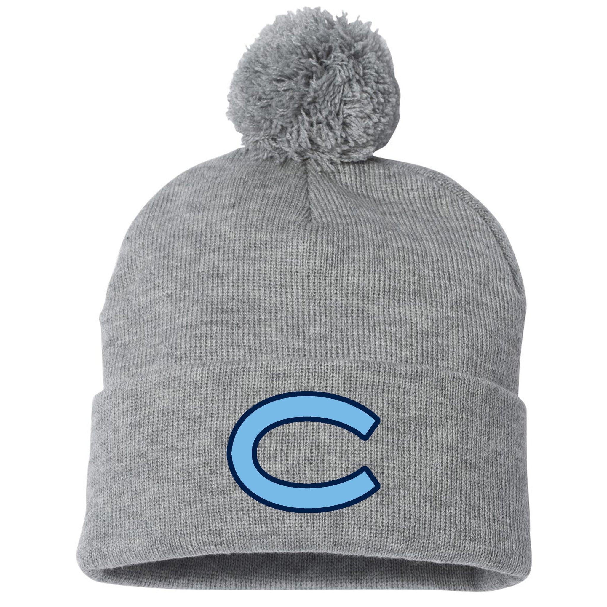 Carolina Baseball Club Sportsman 12" Pom-Pom Cuffed Beanie