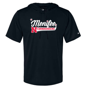 Menifee Cornhuskers Fastpitch Badger B-Core Hooded T-Shirt