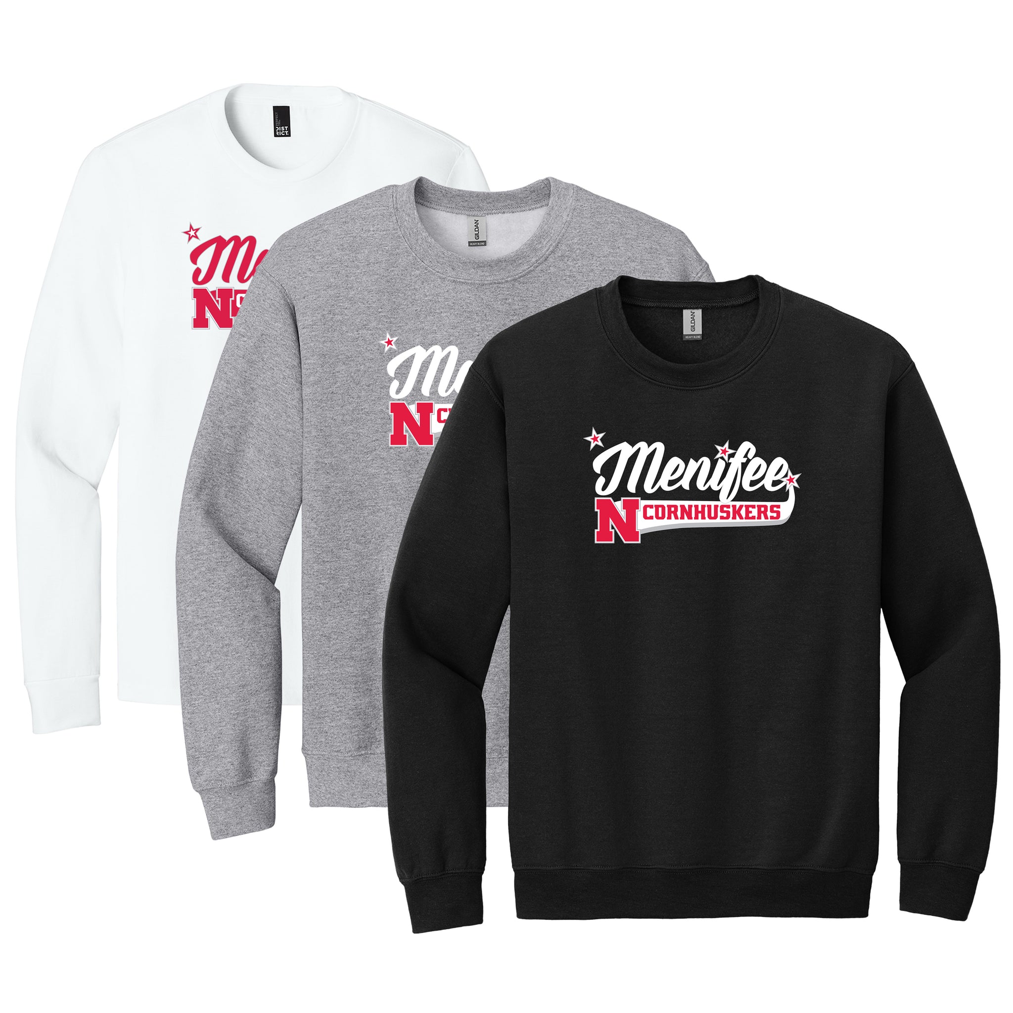 Menifee Cornhuskers Fastpitch Gildan® Heavy Blend™ Crewneck Sweatshirt