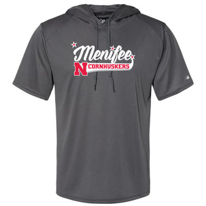 Menifee Cornhuskers Fastpitch Badger B-Core Hooded T-Shirt