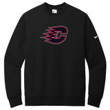 Centennial Hockey Nike Club Fleece Sleeve Swoosh Crew