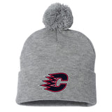 Centennial Hockey Sportsman 12" Pom-Pom Cuffed Beanie