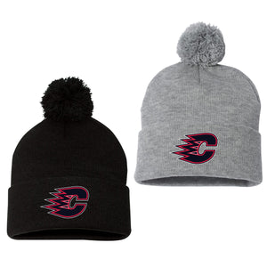 Centennial Hockey Sportsman 12" Pom-Pom Cuffed Beanie